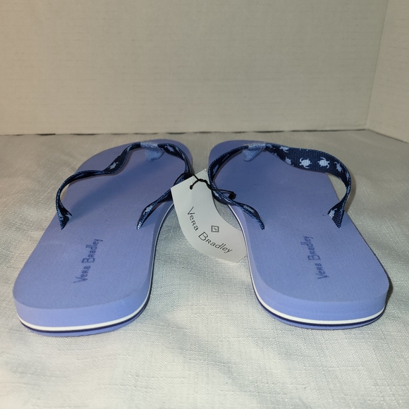 Vera Bradley Webbing Strap Flip Flops Tiny Turtle Dream Womens Sz SMALL 5-6 NEW - Picture 8 of 15